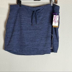 NWT Z by Zobha Active Blue Space Dye Skort - XXL